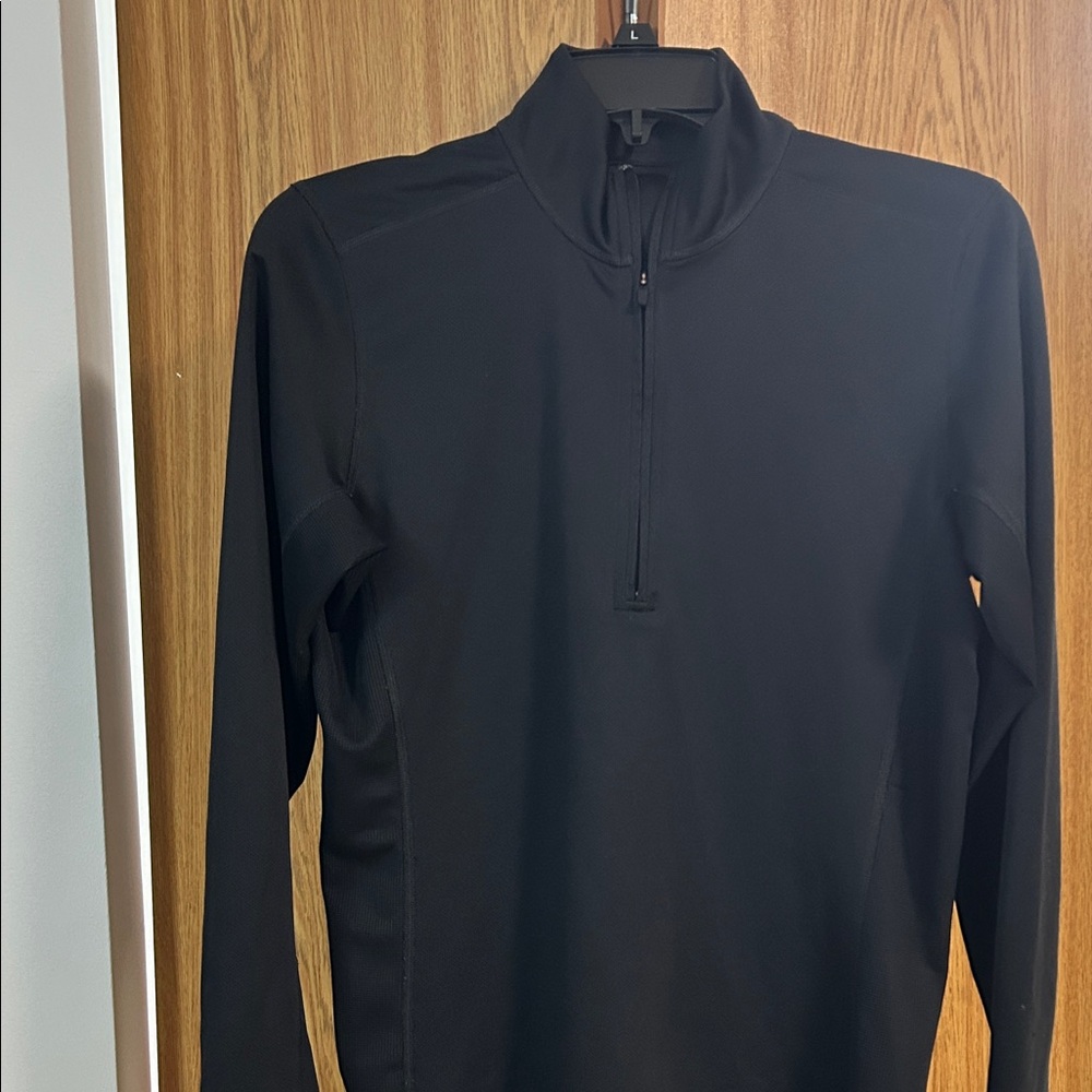 Eddie Bauer Men's Black Lightweight Quarter-Zip Jacket